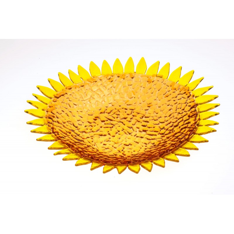 large sunflower plate